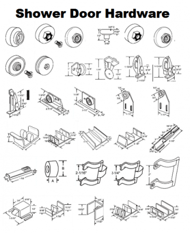 Searching for shower door parts around Colorado Springs - Shower Door Replacement Parts for homeowners and handymen. 