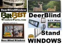 Deer Hunters Looking For Retro-fitting New Style Aluminum Framed Windows Into Old Deerblinds Have Many Options.